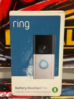 Ring Battery Doorbell Pro 3D Motion Detection 1535P HD + Video
