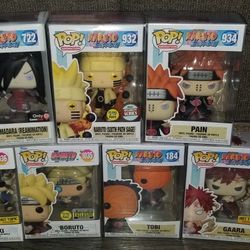 Naruto shippuden Funko Pop Animate With protector Cases 