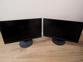 Pair of Computer Monitors - Dual Screen Setup