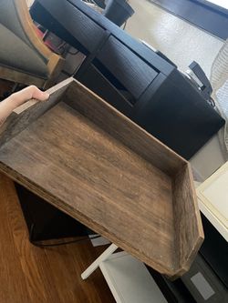 Wooden paper tray