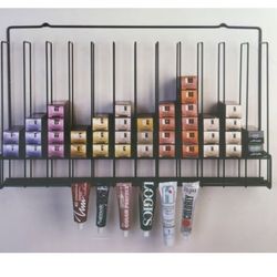 Metal Large Hair Color Organizer, Hair Color Metal Rack, Color Storage organizer for Salon, Hair Color Tube Storage, Wall Mount