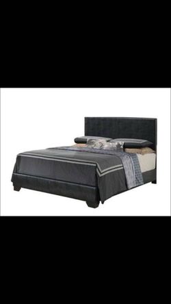 BRAND NEW LEATHER BED WITH ORTHOPEDIC MATTRESS FOR $250!!