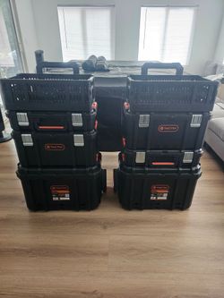 Tactix Rollaway 4 in 1 Modular Storage System Tool Box Chest