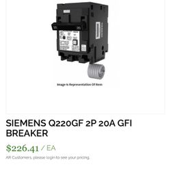 Siemens Circuit breaker 