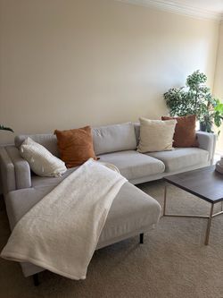 Living Spaces Gray Couch