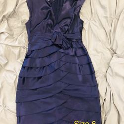 Size 6 Royal Blue Formal Dress
