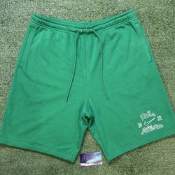 Nike green French terry shorts