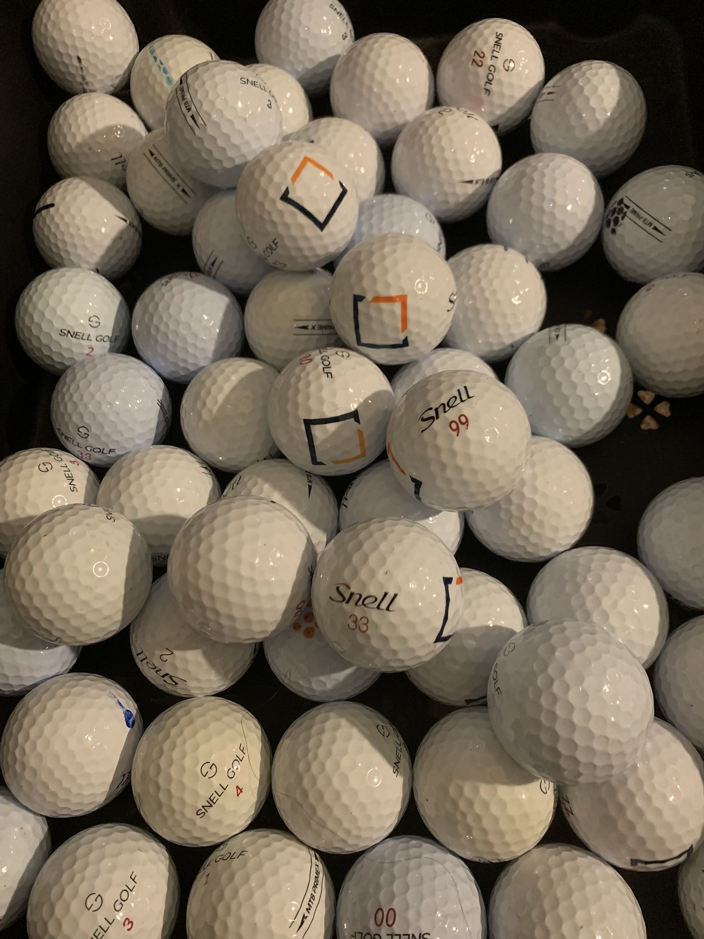 55 Golf Balls Snell In Good Condition