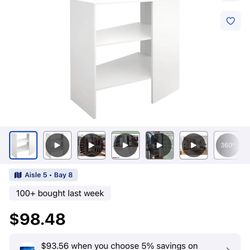 ClosetMaid BrightWood 31.75-in x 19.67-in D White Solid Shelving Wood closet corner shelf 3 Shelves