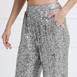 Cable & Gauge Sequin Jogger Pants 