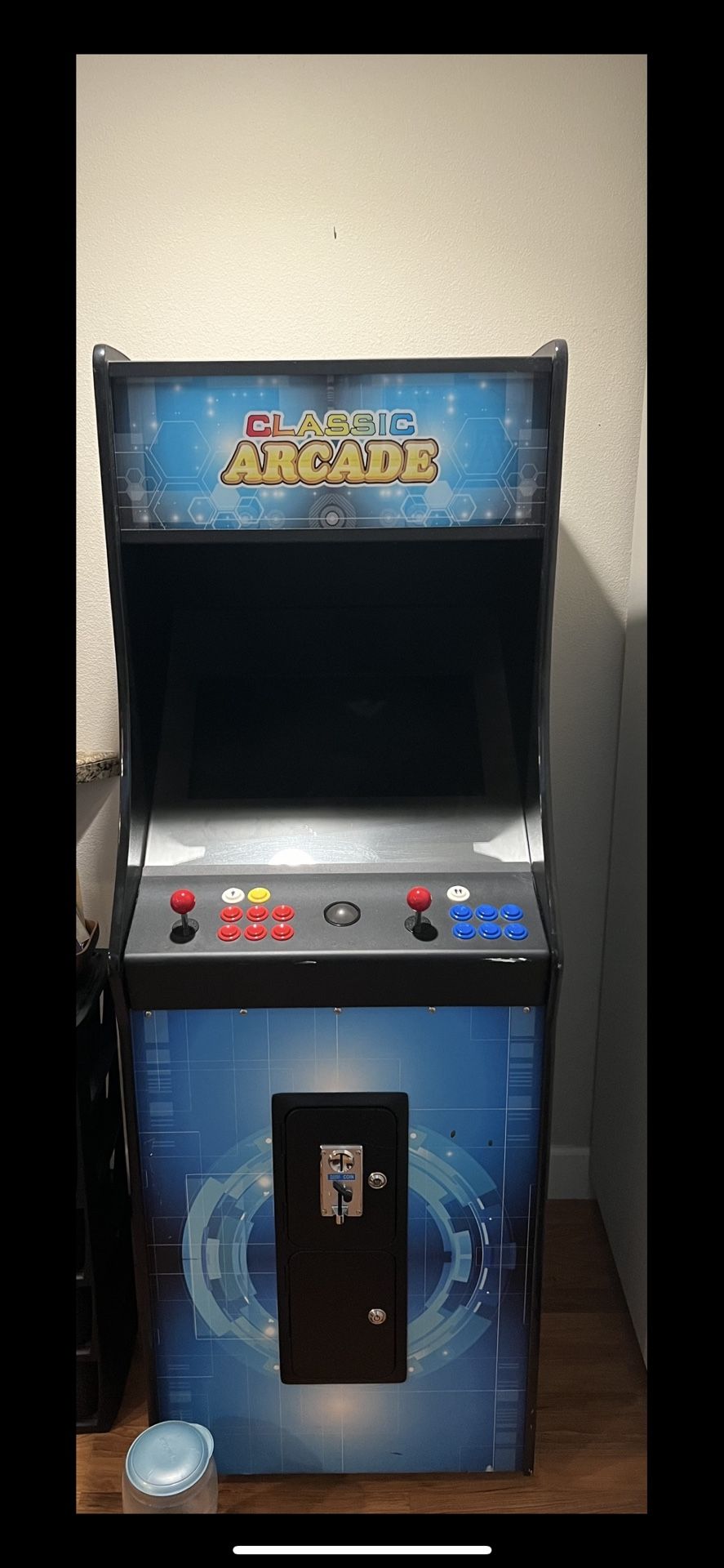 Retro Stand Up Arcade with Trackball | FULL SIZE Cabinet | 2 Players