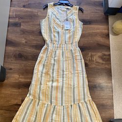 Brand New Woman’s prAna brand Orange and Yellow colored Dress Up For Sale  