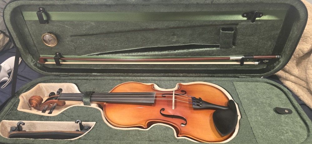 DZ STRAD 4/4 Violin Full Kit/Outfit!