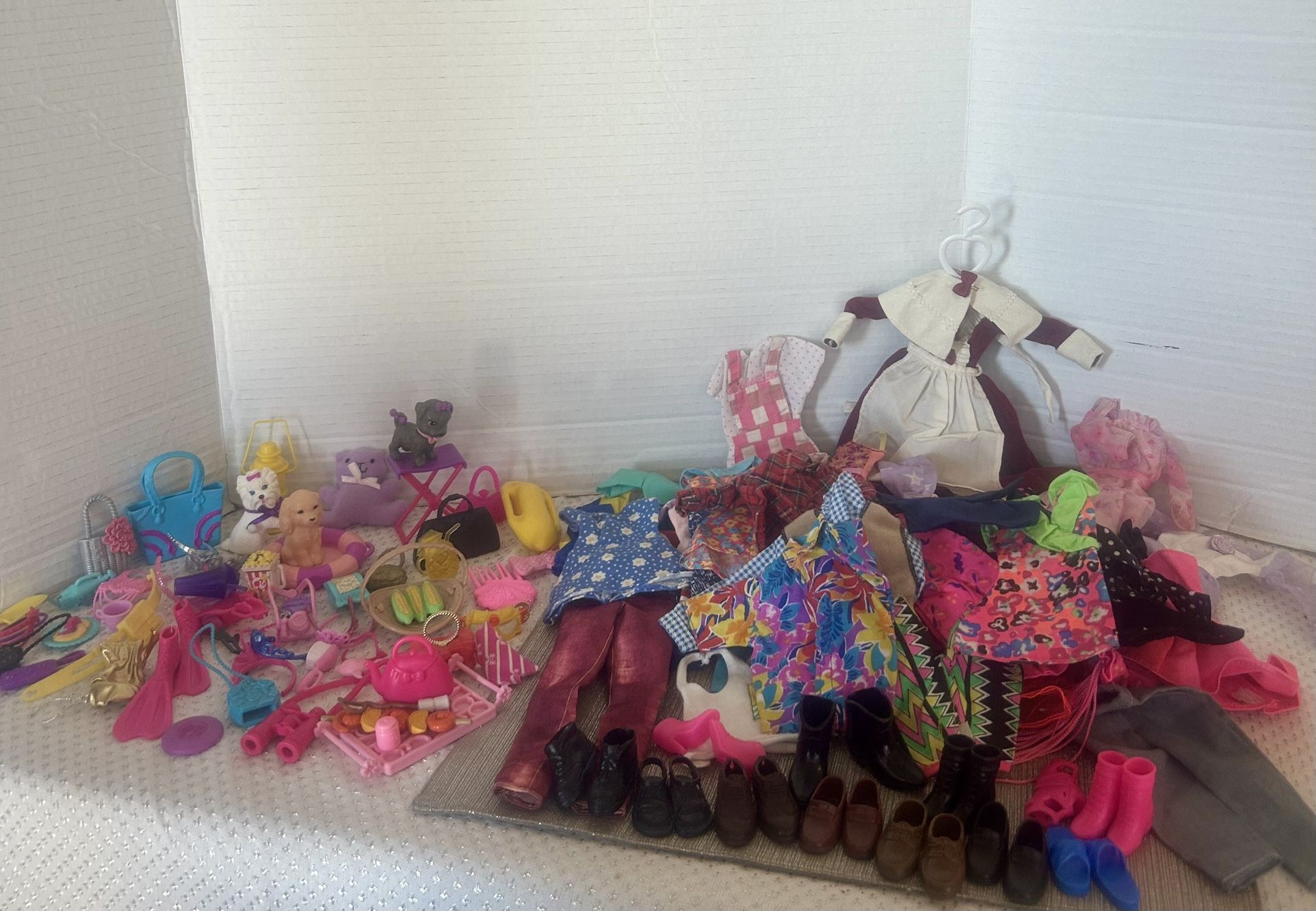 Barbie and Ken Clothing/ Shoes/ Pets/ Misc Accessories Group All Included