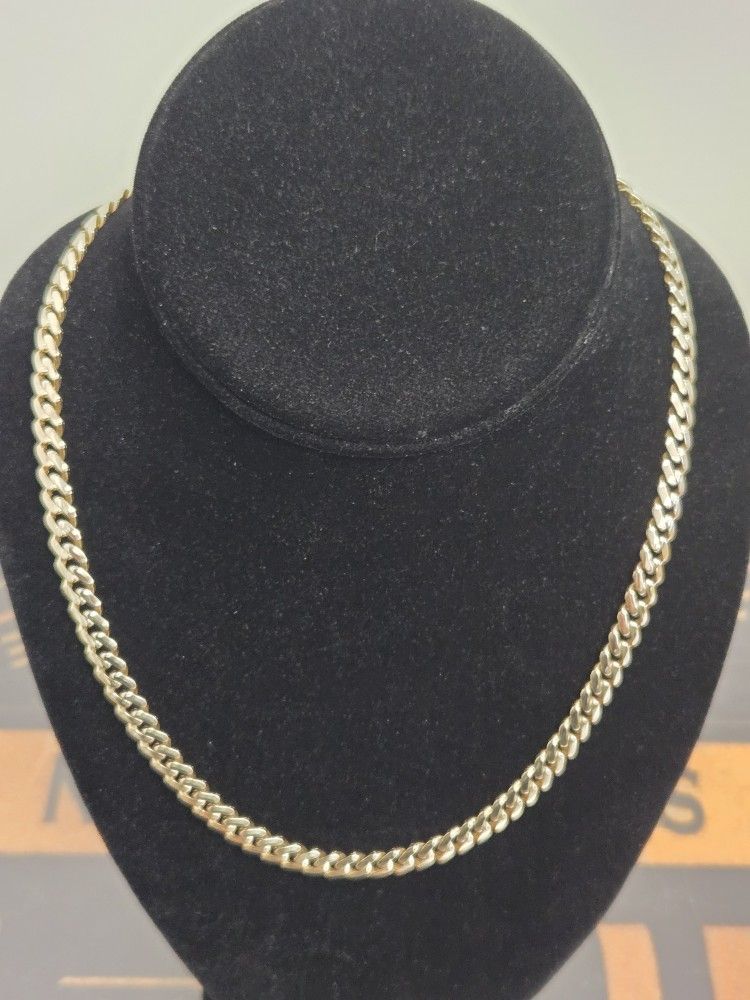 6mm Gold Cuban Necklace 