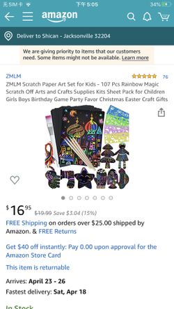 ZMLM Scratch Paper Art Set for Kids - 107 Pcs