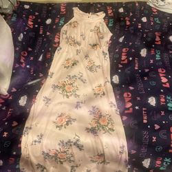 Pink Glitter Girl Flower Dress