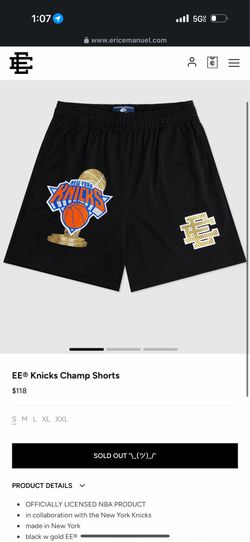 Eric Emmanuel Knicks championship shorts