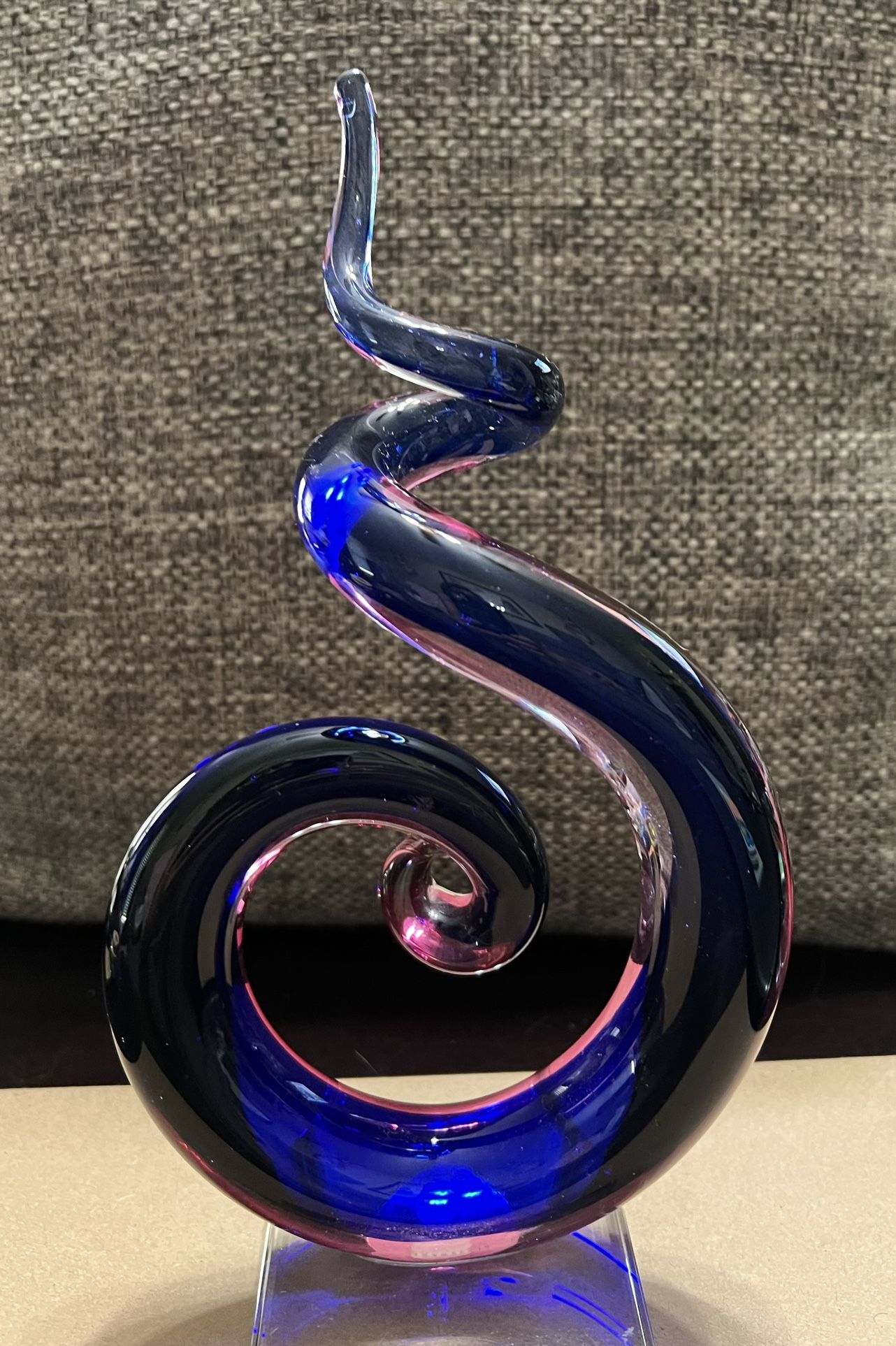 Murano Art Glass Swirl Sculpture