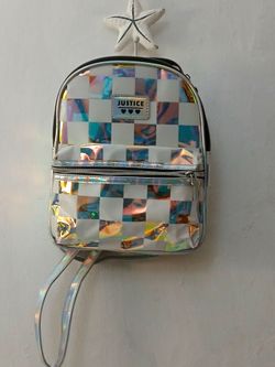 Justice girls pocket mini backpack