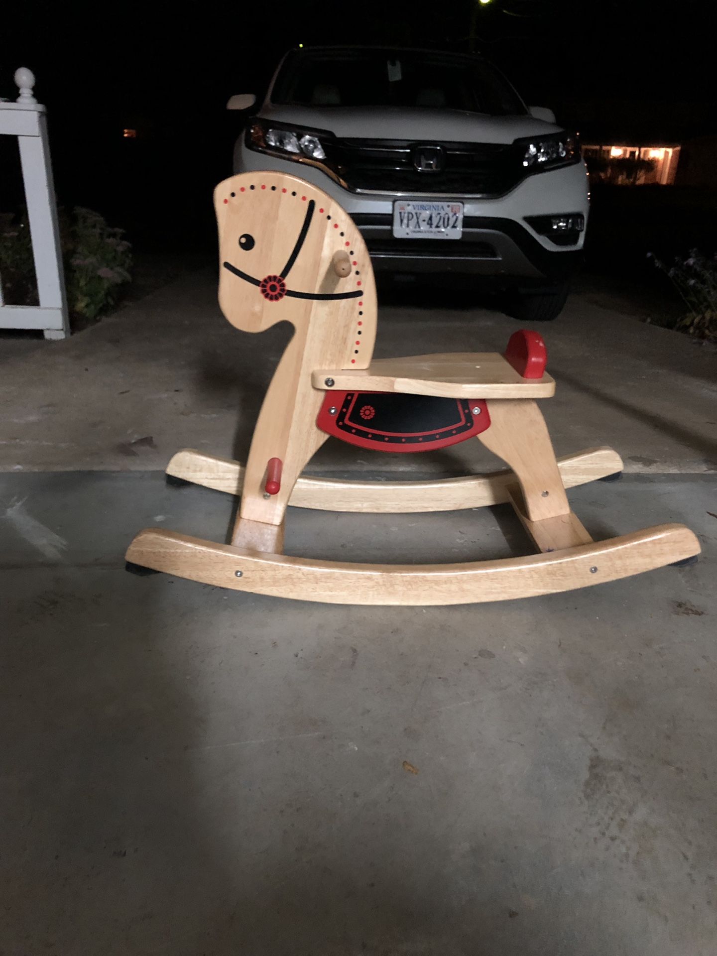 Rocking horse red and tan