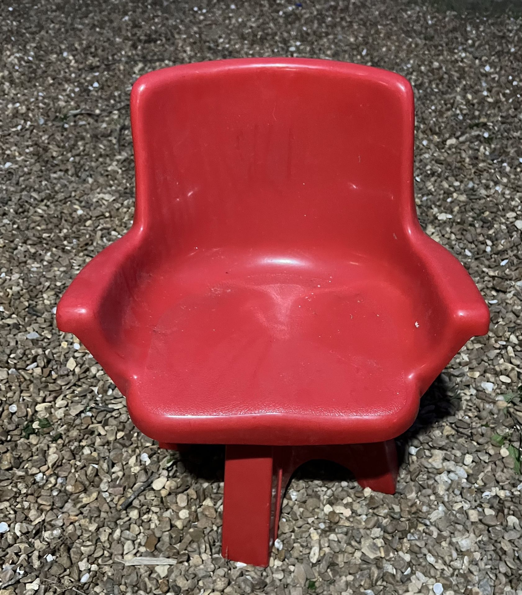 Rare Find! 1975 Vintage Red Modern Swivel Chair for Play Room or Nursery