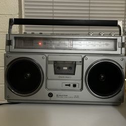 Gold Star TSR-591 FM/AM 2 Band Stereo Cassette Recorder Vintage BOOMBOX Ghetto Blaster 100% Working