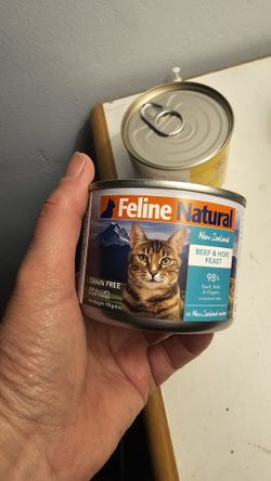 Feline Natural 6oz Beef And Hoki Cans