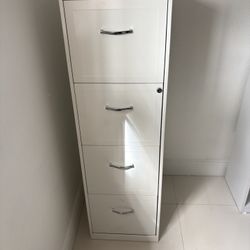 White Filing Cabinet 