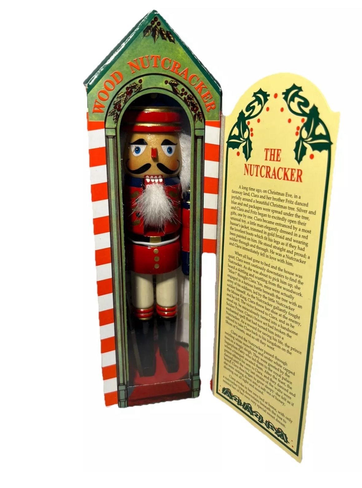 Vintage Kurt S Adler Wooden 7.5 in. Nutcracker NIB old stock