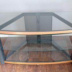 Italian Furniture- TV Stand Tempered Glass Shelves