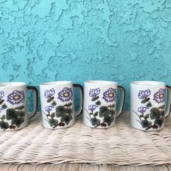 Mothers Day Vintage Coffee Mugs Set Of 4