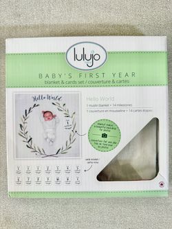 Baby’s First Year Milestone Blanket and Cards