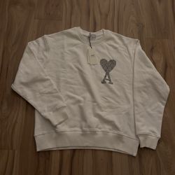 Ami Paris White Sweatshirt