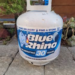 Full Blue Rhino Propane Tank