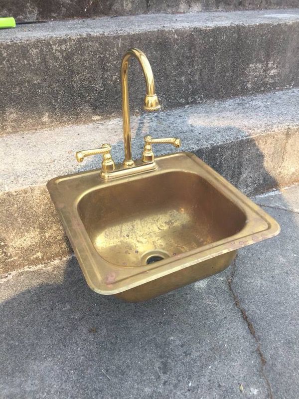 Solid Brass Bar Sink