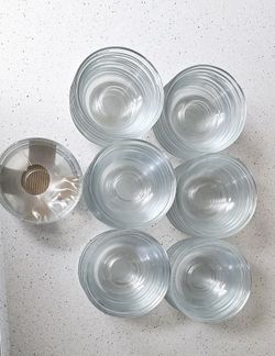 DESERT BOWLS GLASS 5" SET OF 44