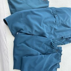 Uniform Gray Anatomy Size M Caribbean Blue Color