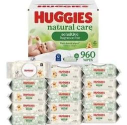 960 Baby Wipes (Huggies)