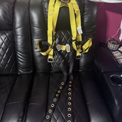 Harness with lanyard 