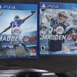 PS4 Both Madden 2016 And 2017 For 10 Dollars 