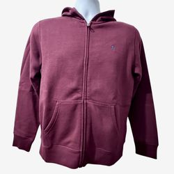 POLO RALPH LAUREN Men’s Size XS/S Full Zip Hooded Sweatshirt Maroon Burgundy NWT