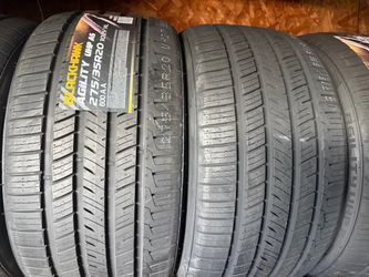 (2) 275/35R20 PAIR OF NEW TIRES BLACKHAWK 40.000 MILES ! INSTALLED AND BALANCE !
