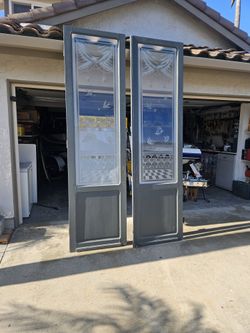 Architectural Salvage - Etched Glass French Doors