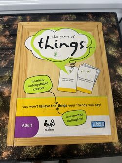 The Game of Things - Wooden Box Party Game - Parker Brothers