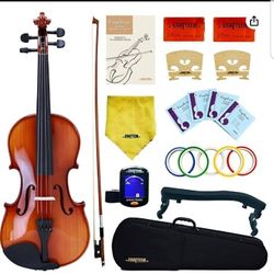 Spruce and Maple Solid Wood Violin Outfit for Beginner