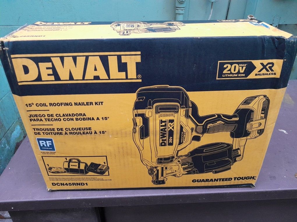 Dewalt Nail Gun With Charger And Battery