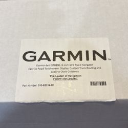 Garmin Dzel 8 In GPS TRUCK NAVIGATOR 