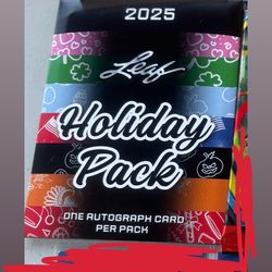 LEAF AUTOGRAPH HOLIDAY PACK (COLLEGE FOOTBALL)