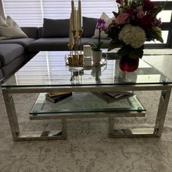 Verso Silver Coffee Table 